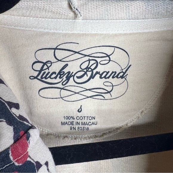 Lucky Brand Hooded Cotton Cardigan - Picture 5 of 6